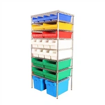 Contenidors d'emmagatzematge apilables amb tapes