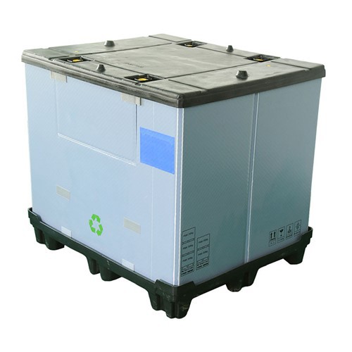 Enviament de cartró ondulat de plàstic apilable